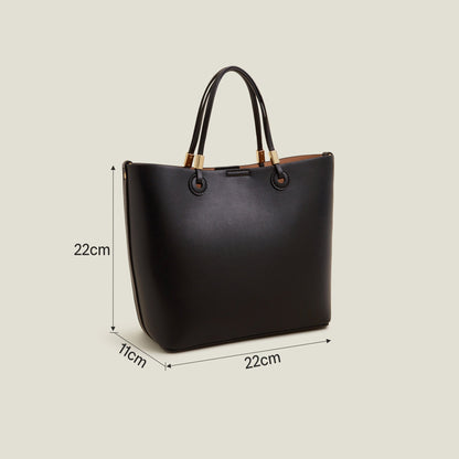 Black Metal Detail Handheld Bag
