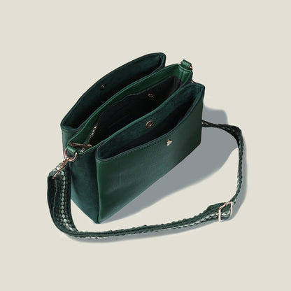 Green Webbing Strap Sling Bag