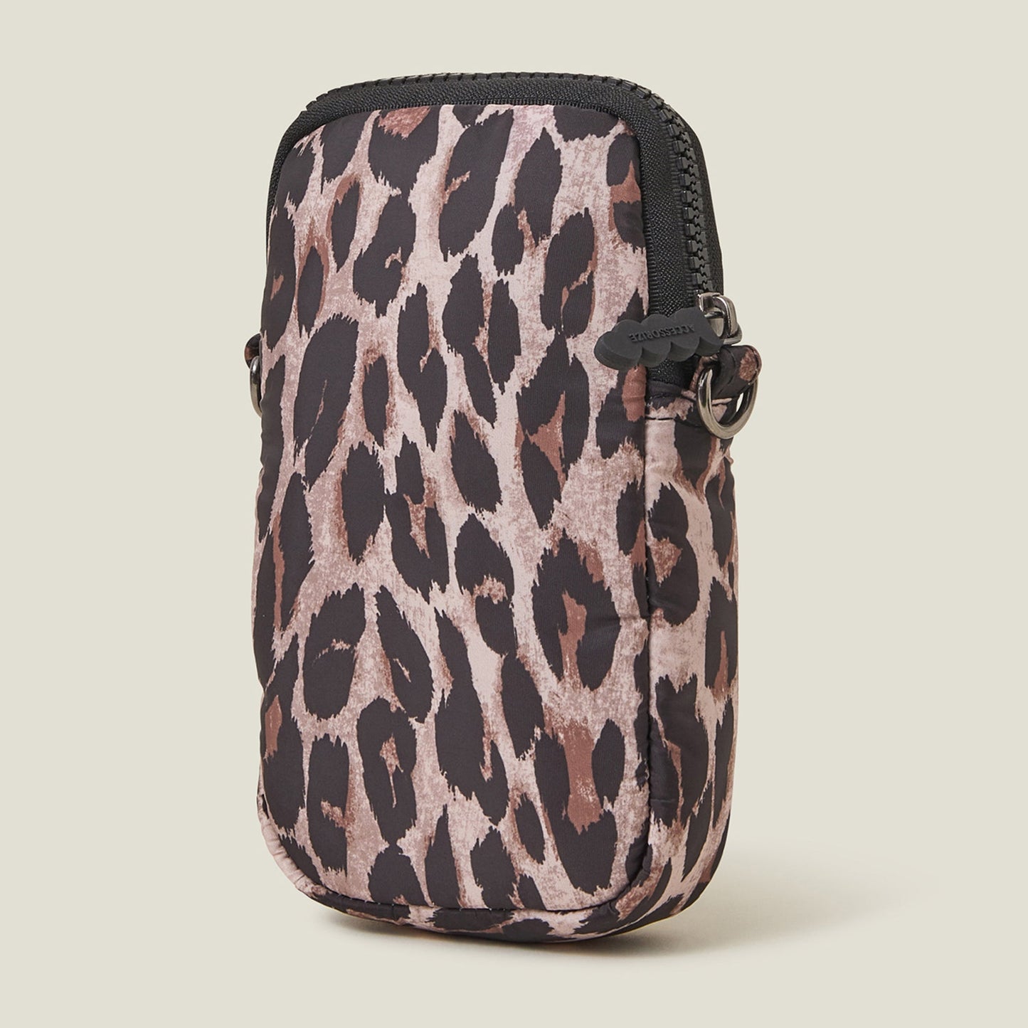 Women's Leopard Print Quilted Phone Bag