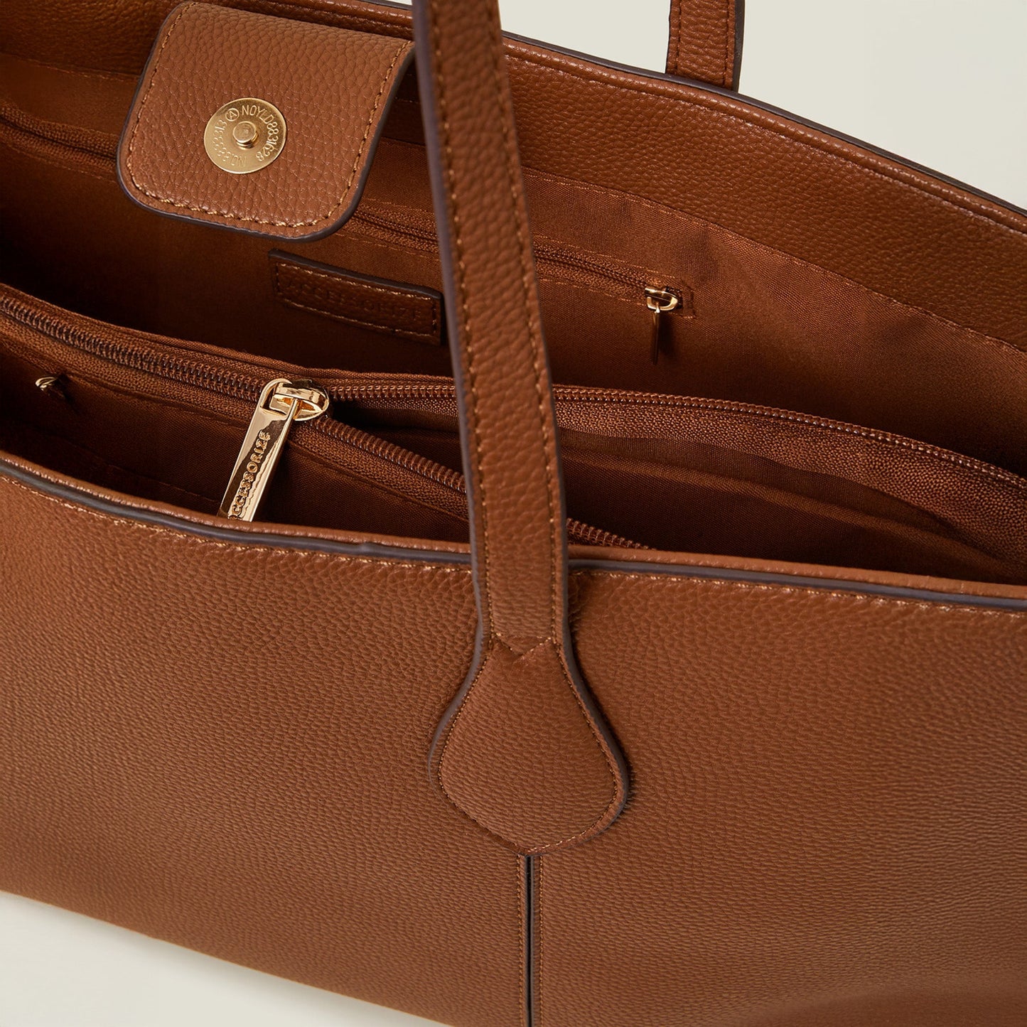 Brown Laptop Tote Bag