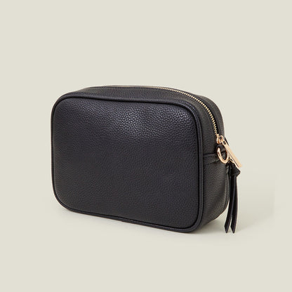 Women's Black Dina Double Zip Camera Bag