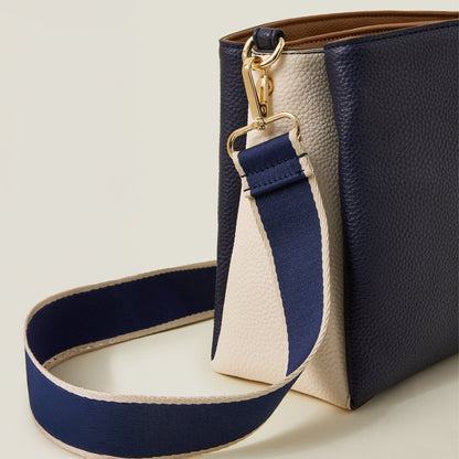 Colour Block Triple Compartment Sling Bag