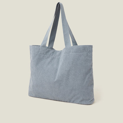 Corduroy Shopper Bag Blue