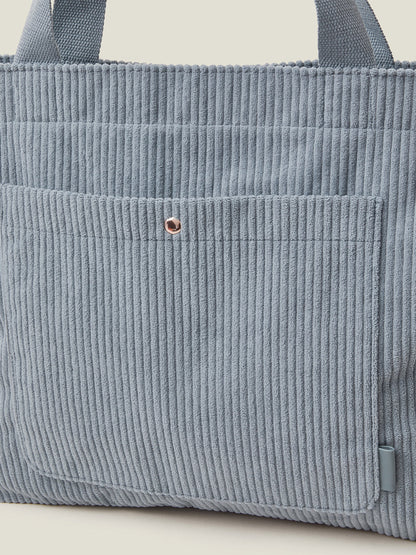 Corduroy Shopper Bag Blue