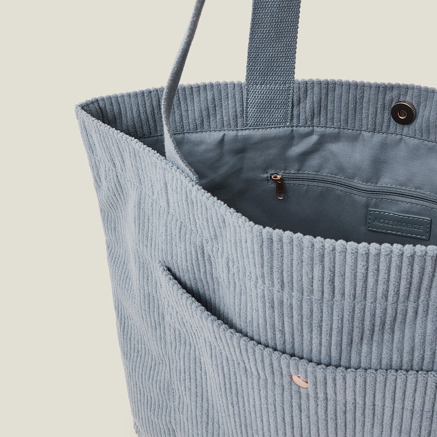 Corduroy Shopper Bag Blue