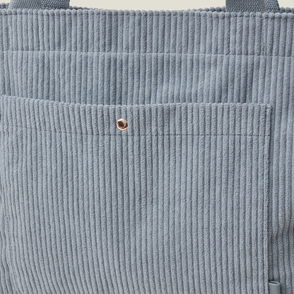 Corduroy Shopper Bag Blue