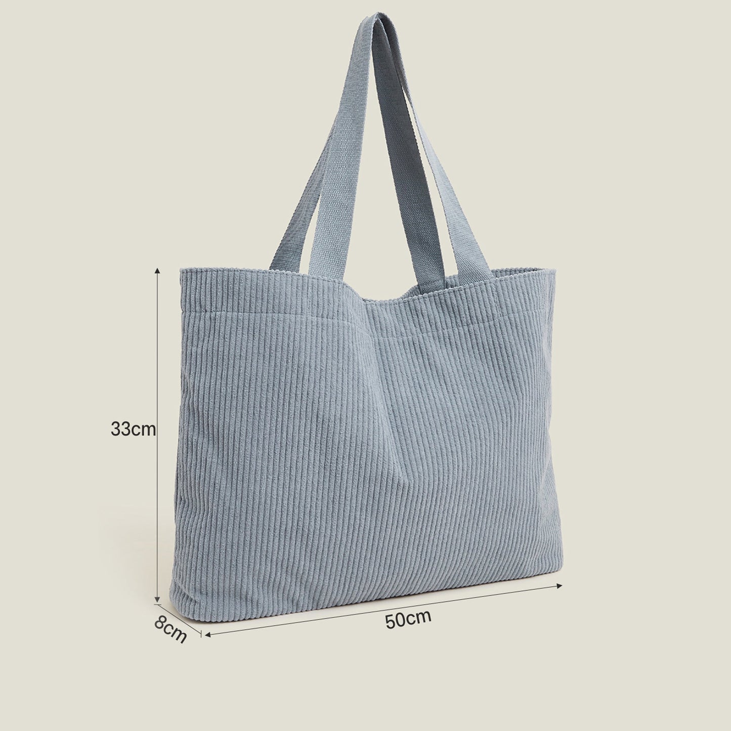 Corduroy Shopper Bag Blue