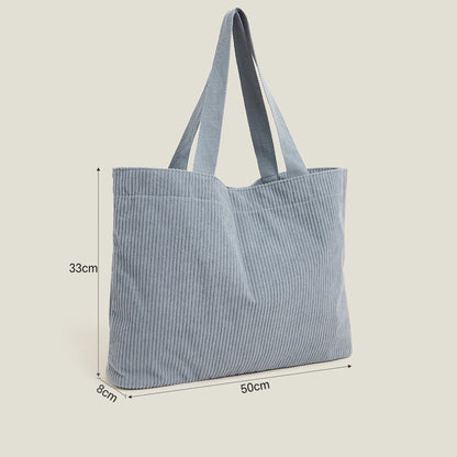 Corduroy Shopper Bag Blue