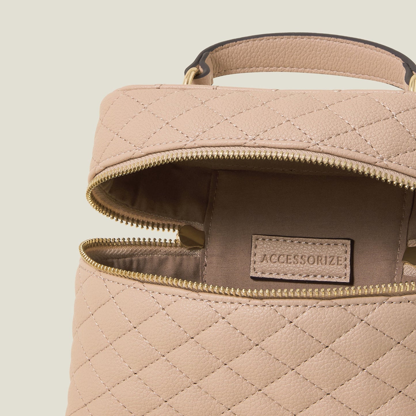 Pink Quilted Top Handle Sling Bag