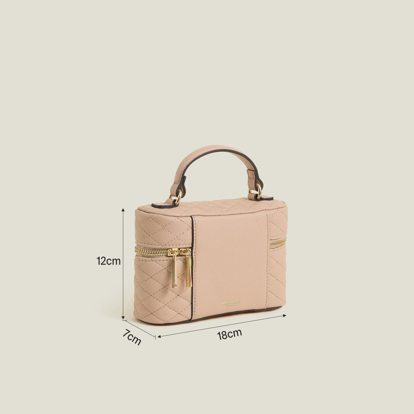 Pink Quilted Top Handle Sling Bag