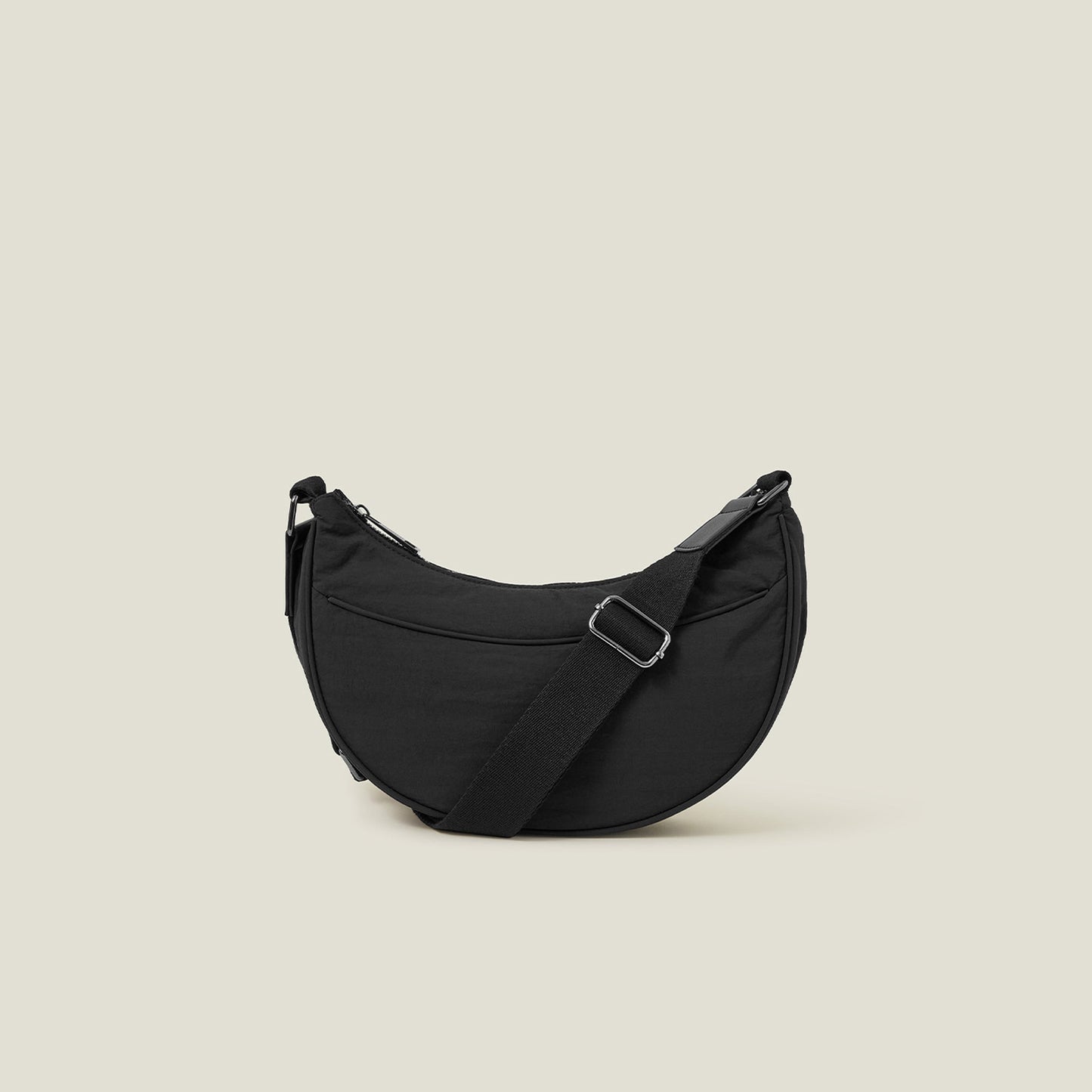 Nylon Cross-Body Sling Bag Black