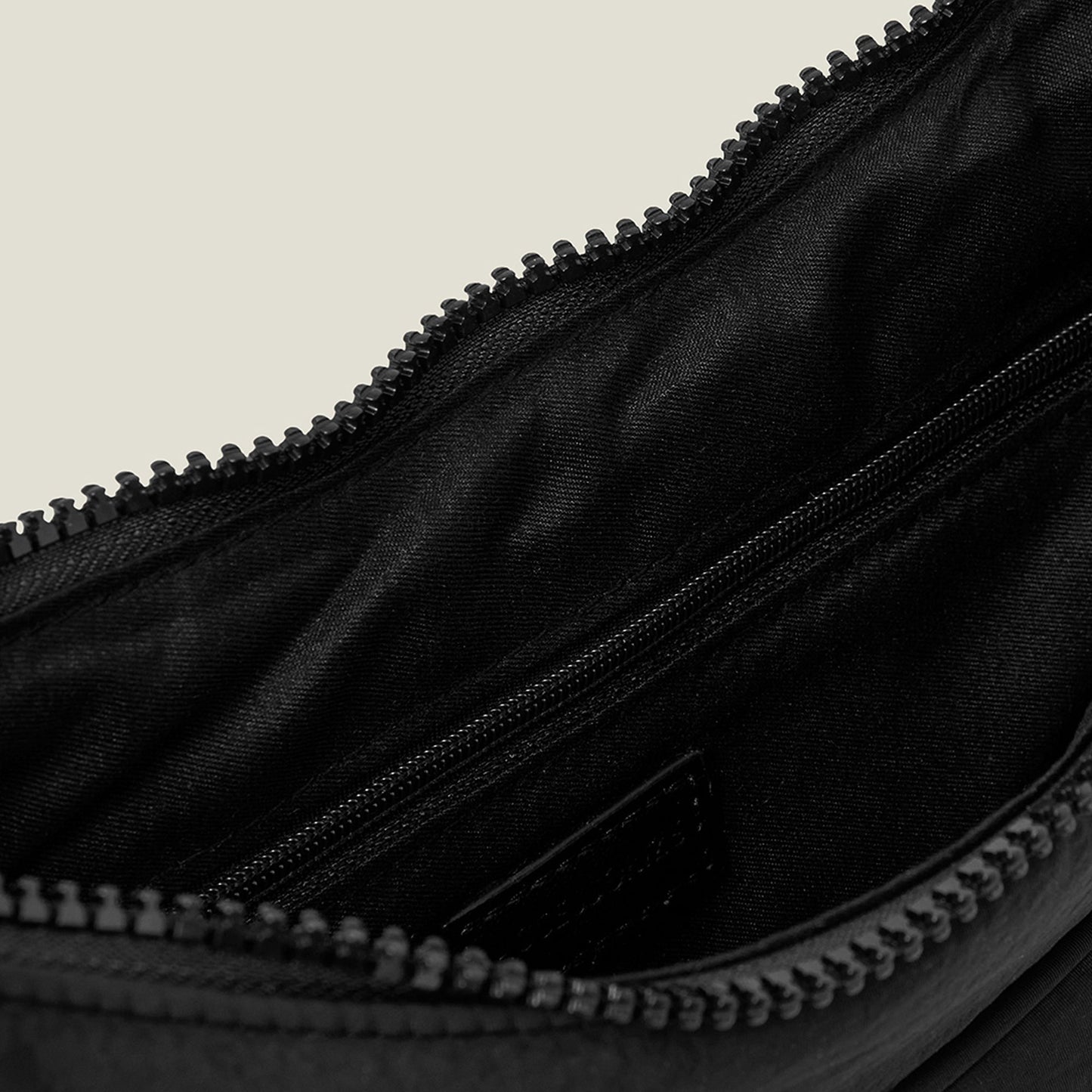 Nylon Cross-Body Sling Bag Black