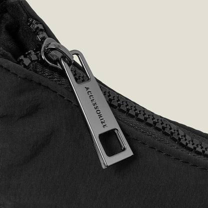 Nylon Cross-Body Sling Bag Black