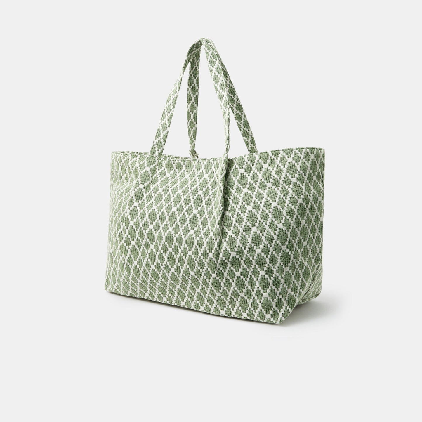 Geometric Print Weekender Bag
