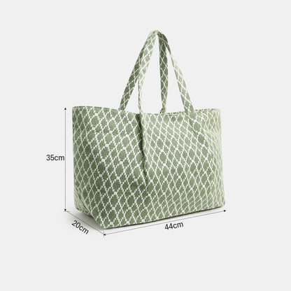 Geometric Print Weekender Bag
