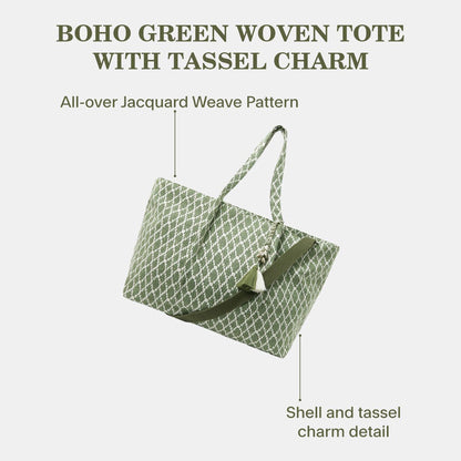 Geometric Print Weekender Bag
