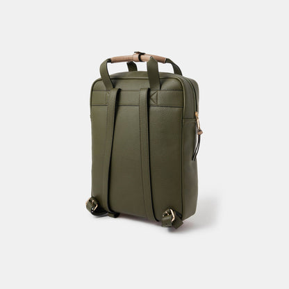 Green Backpack Top Handle Fits a 12x8 in laptop