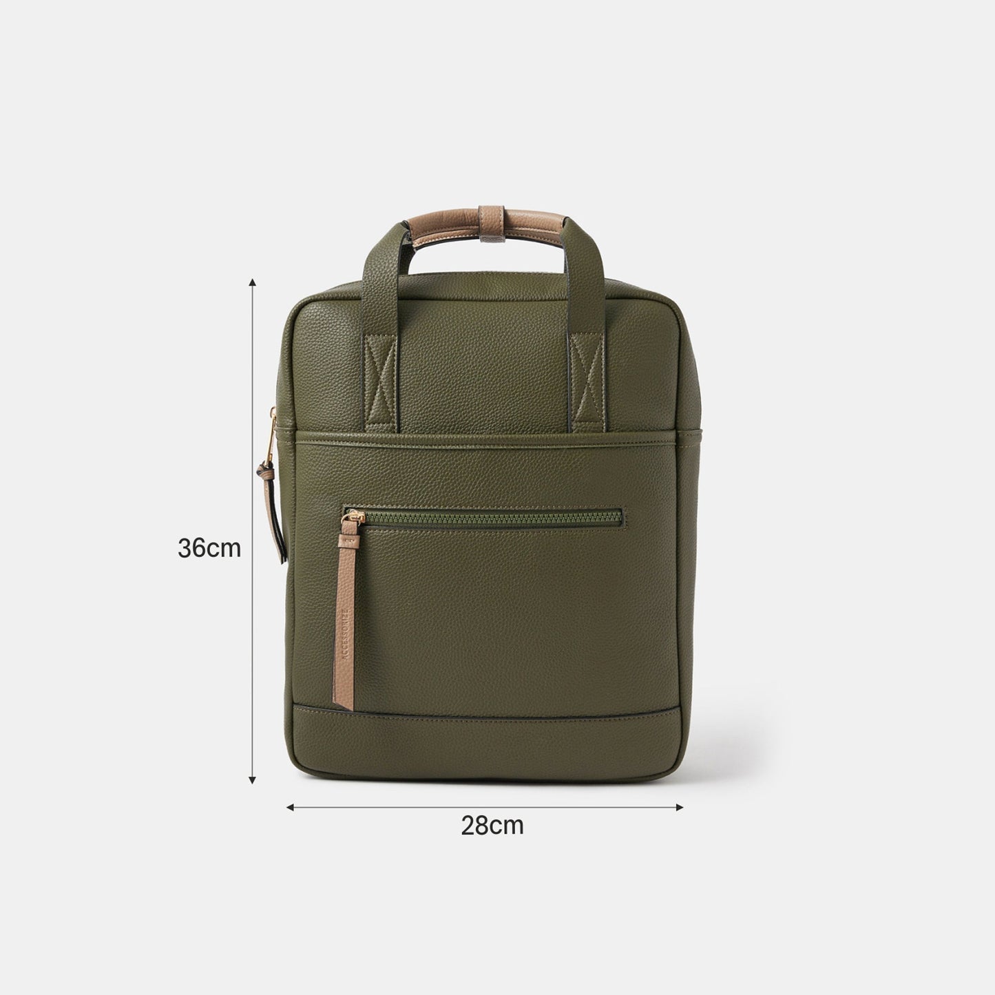 Green Backpack Top Handle Fits a 12x8 in laptop