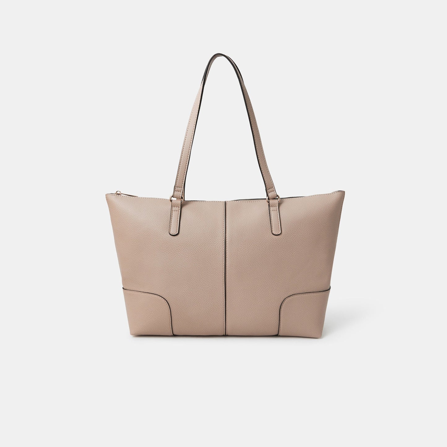 Pink Plain Tote Bag