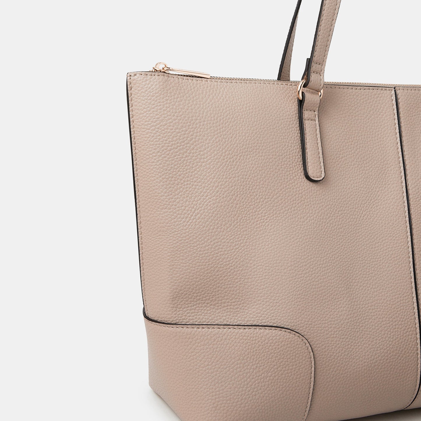 Pink Plain Tote Bag