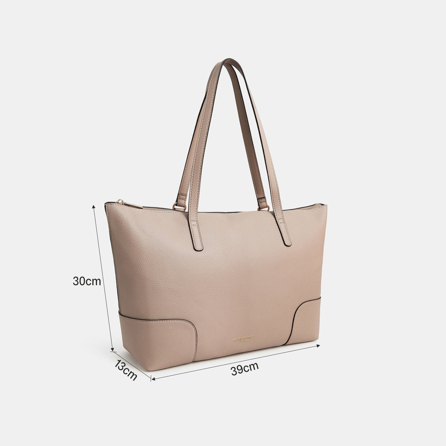 Pink Plain Tote Bag