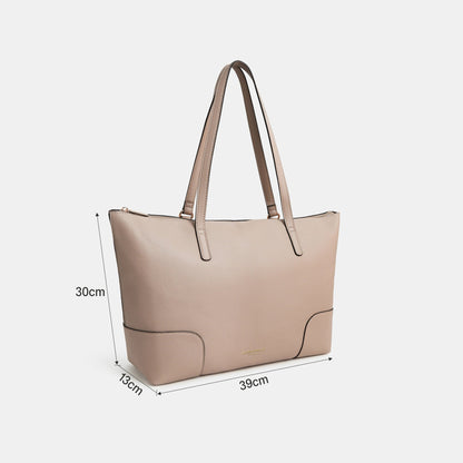 Pink Plain Tote Bag