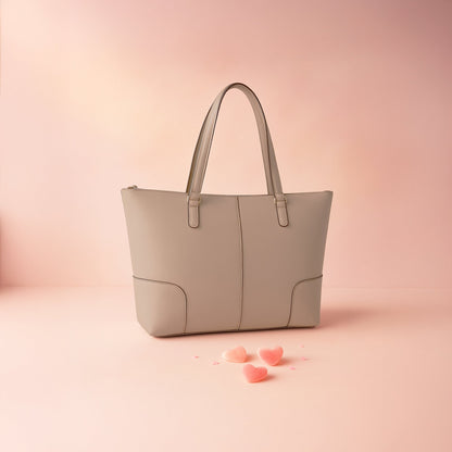Pink Plain Tote Bag