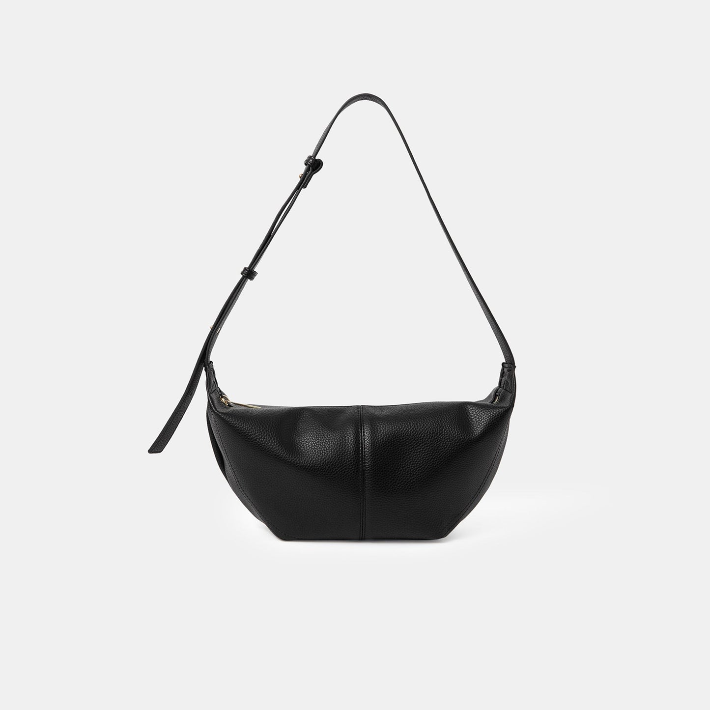 Black Pu Sling Trial Shoulder Bag