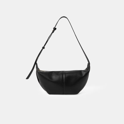 Black Pu Sling Trial Shoulder Bag