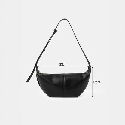 Black Pu Sling Trial Shoulder Bag