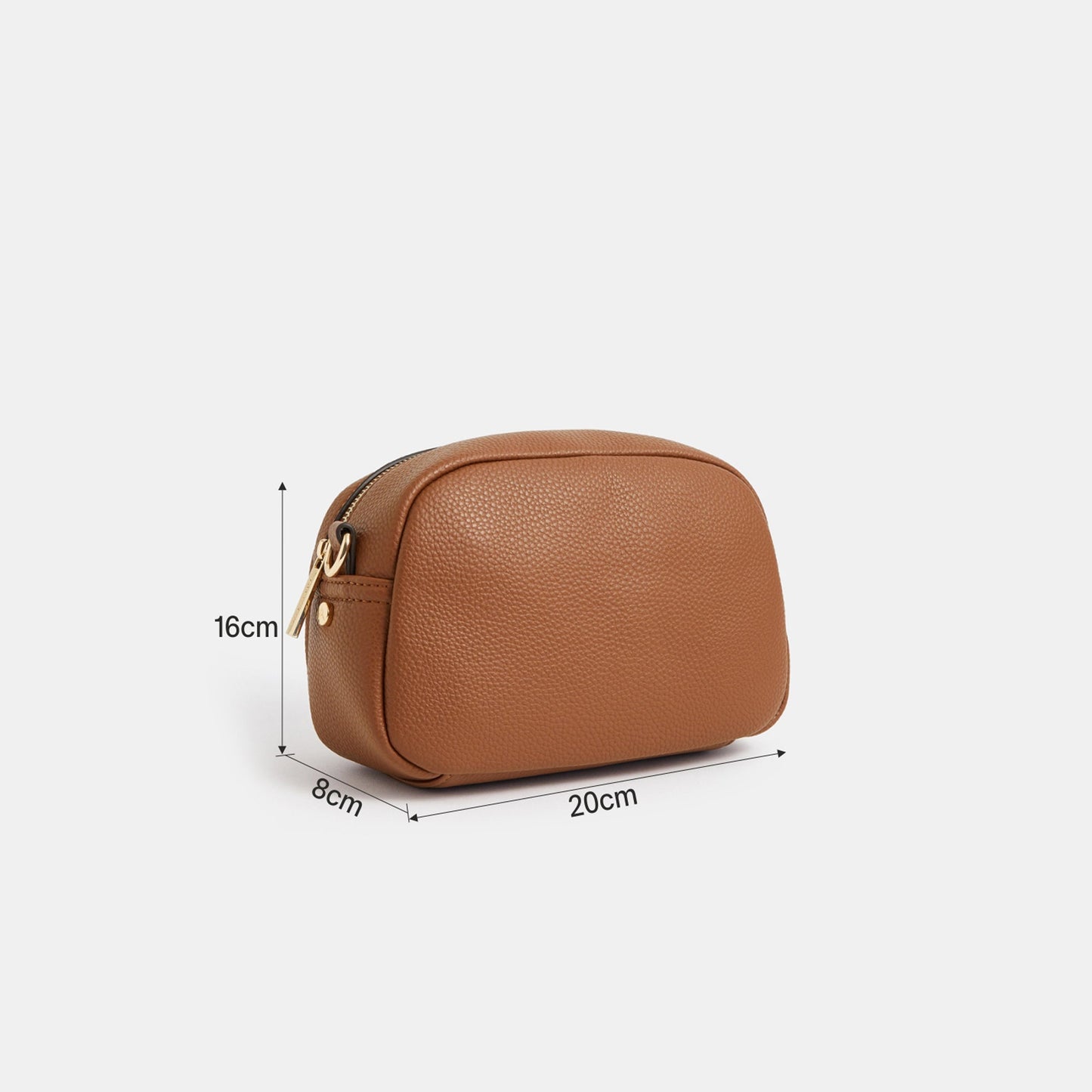 Brown Webbing Strap Small Sling Bag