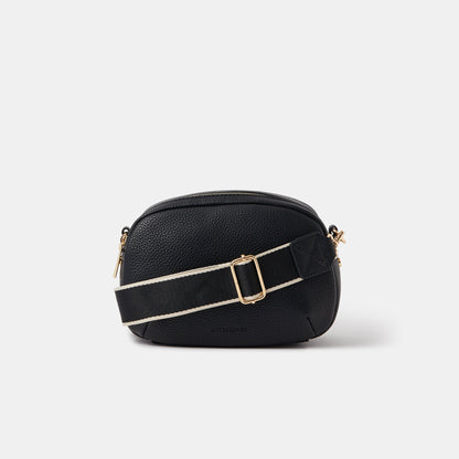 Black Webbing Strap Small Sling Bag