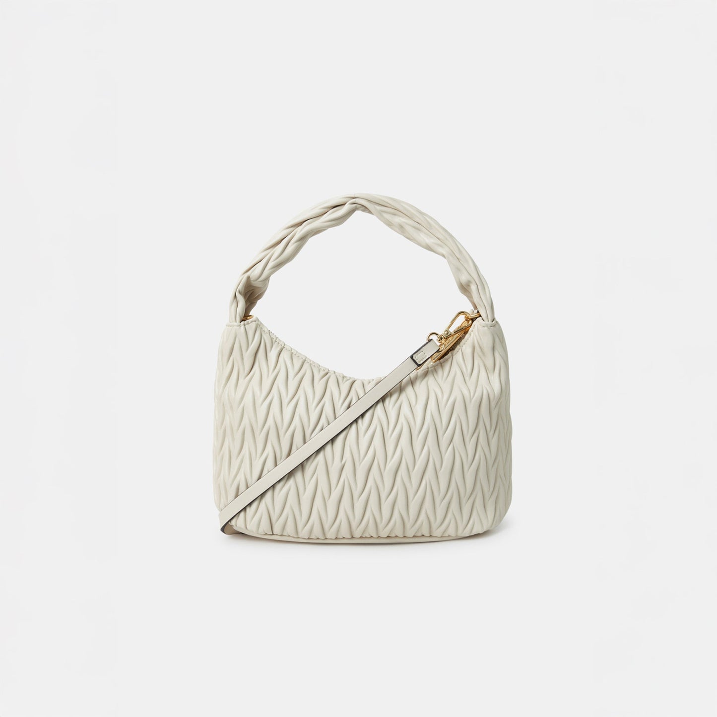 Cream Quilted Handheld