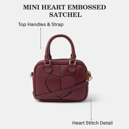 Maroon Heart Patch Handheld Sling