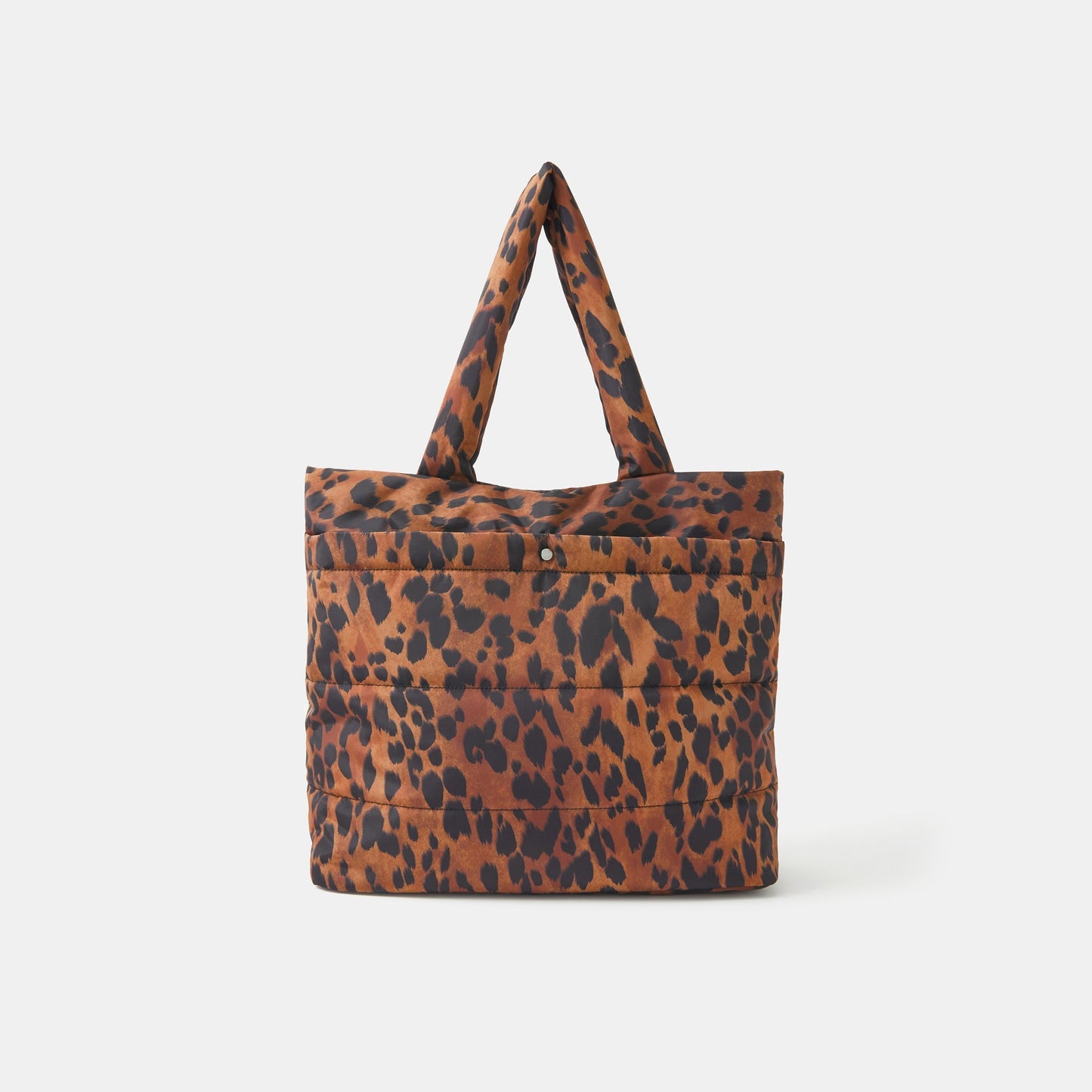 Animal Print Quilted Shopper Bag