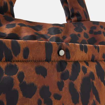 Animal Print Quilted Shopper Bag