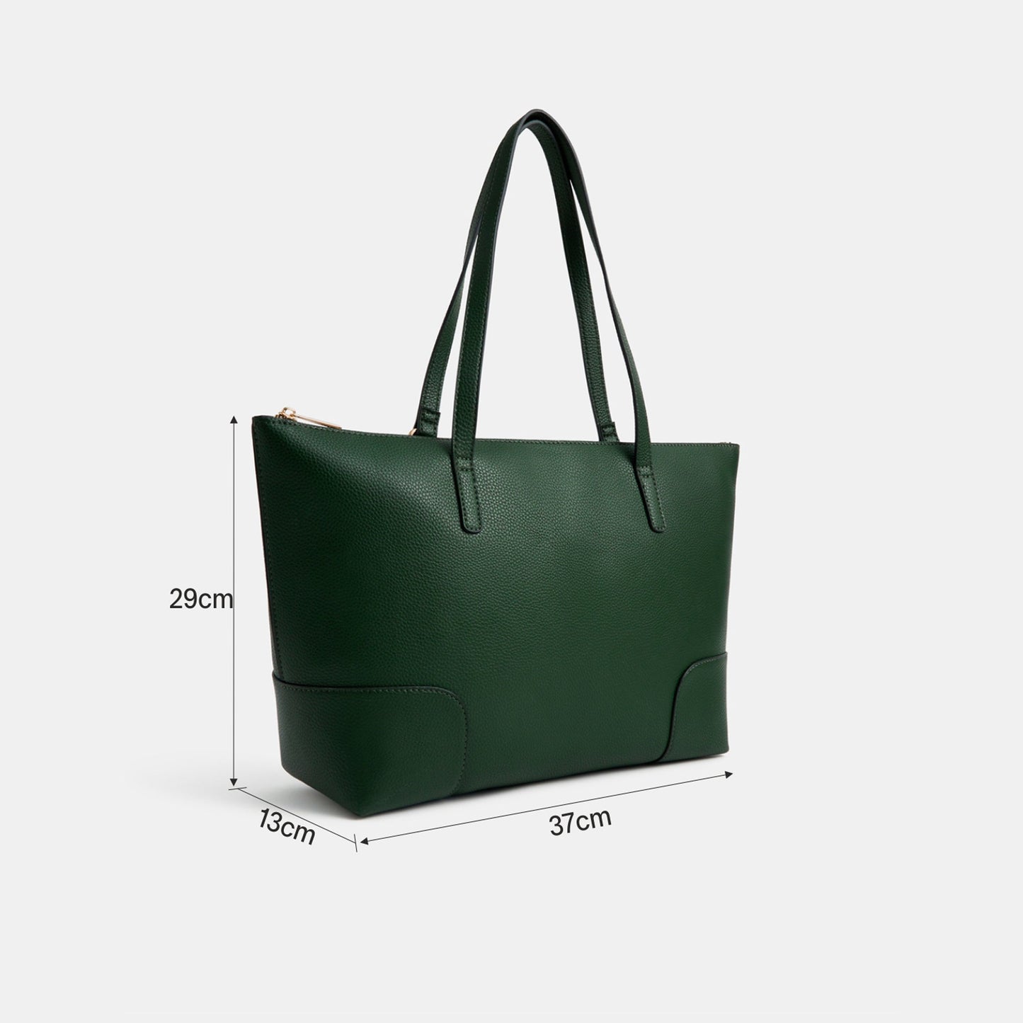 Green Plain Tote Bag Green