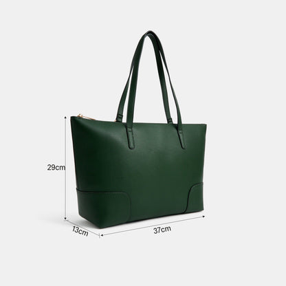 Green Plain Tote Bag Green
