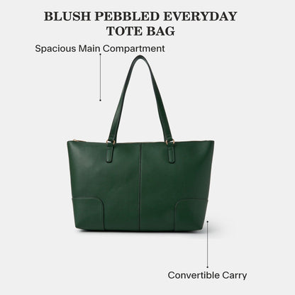 Green Plain Tote Bag Green