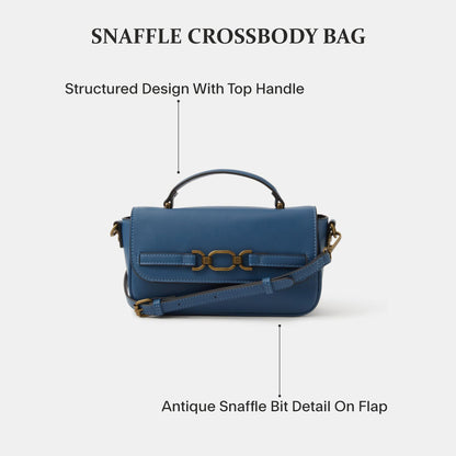 Blue Snaffle Sling Bag