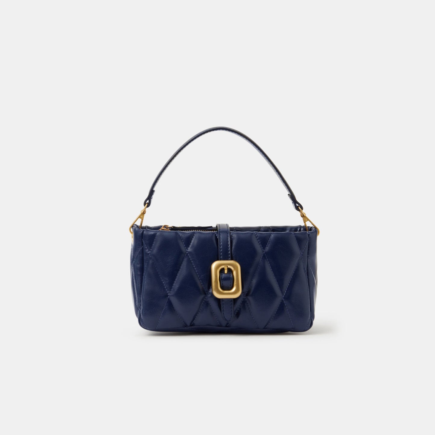 Blue Chunky Quilted Sling Bag