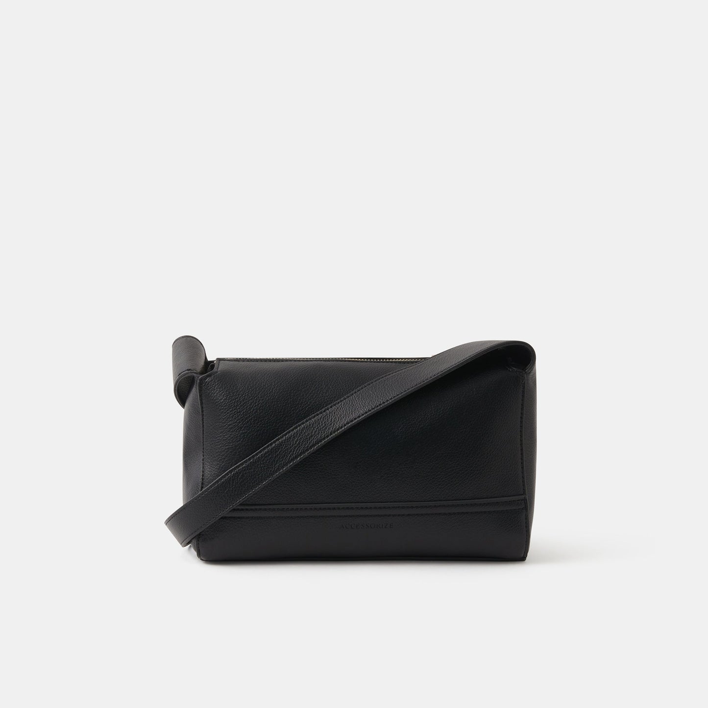 Black Green Plain Sling Bag