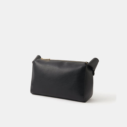 Black Green Plain Sling Bag