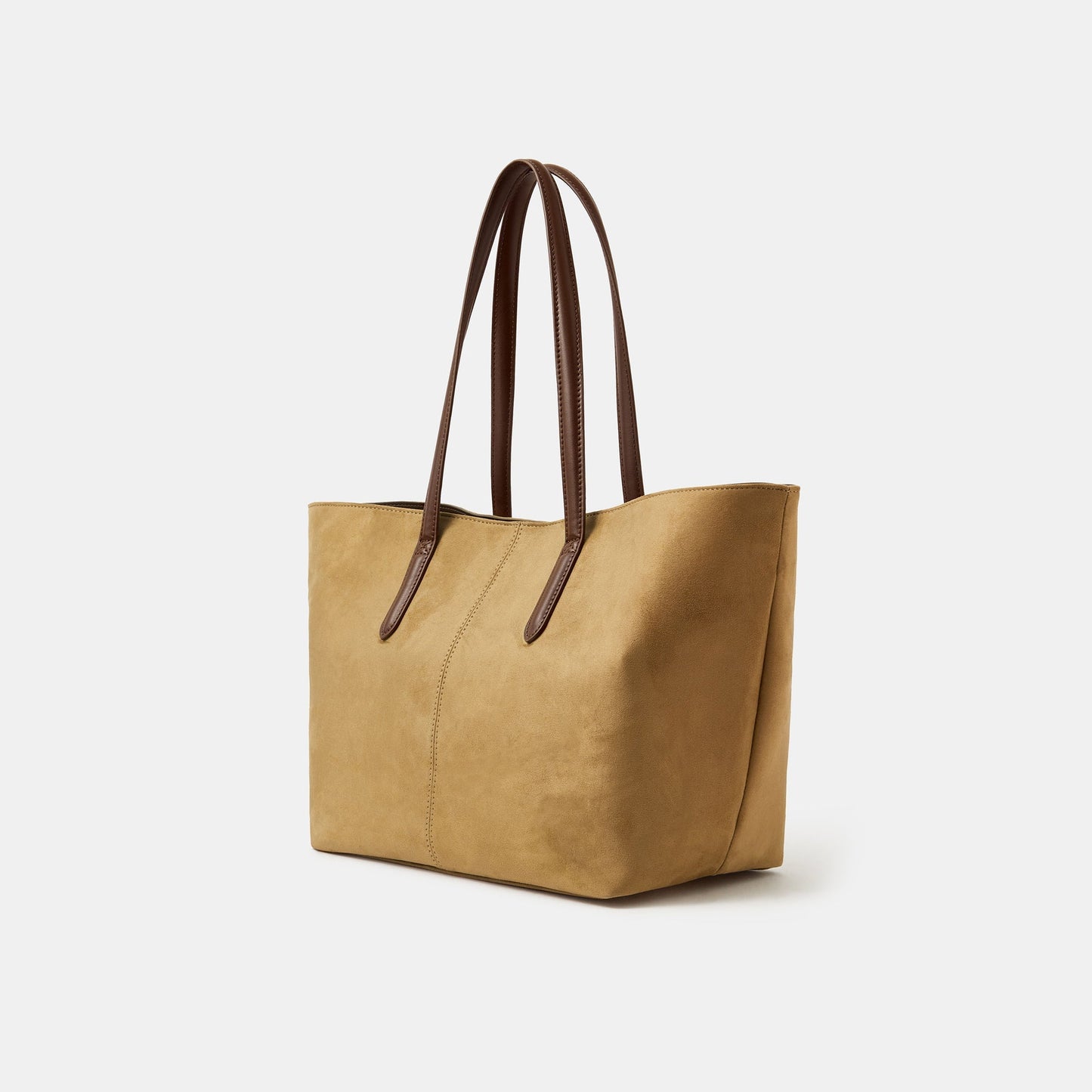 Cream Suedette Tote Bag