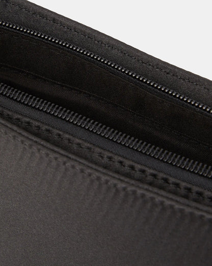 Black Satin Shoulder Bag