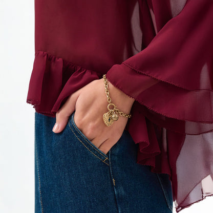 Lock & Key Charm Bracelet
