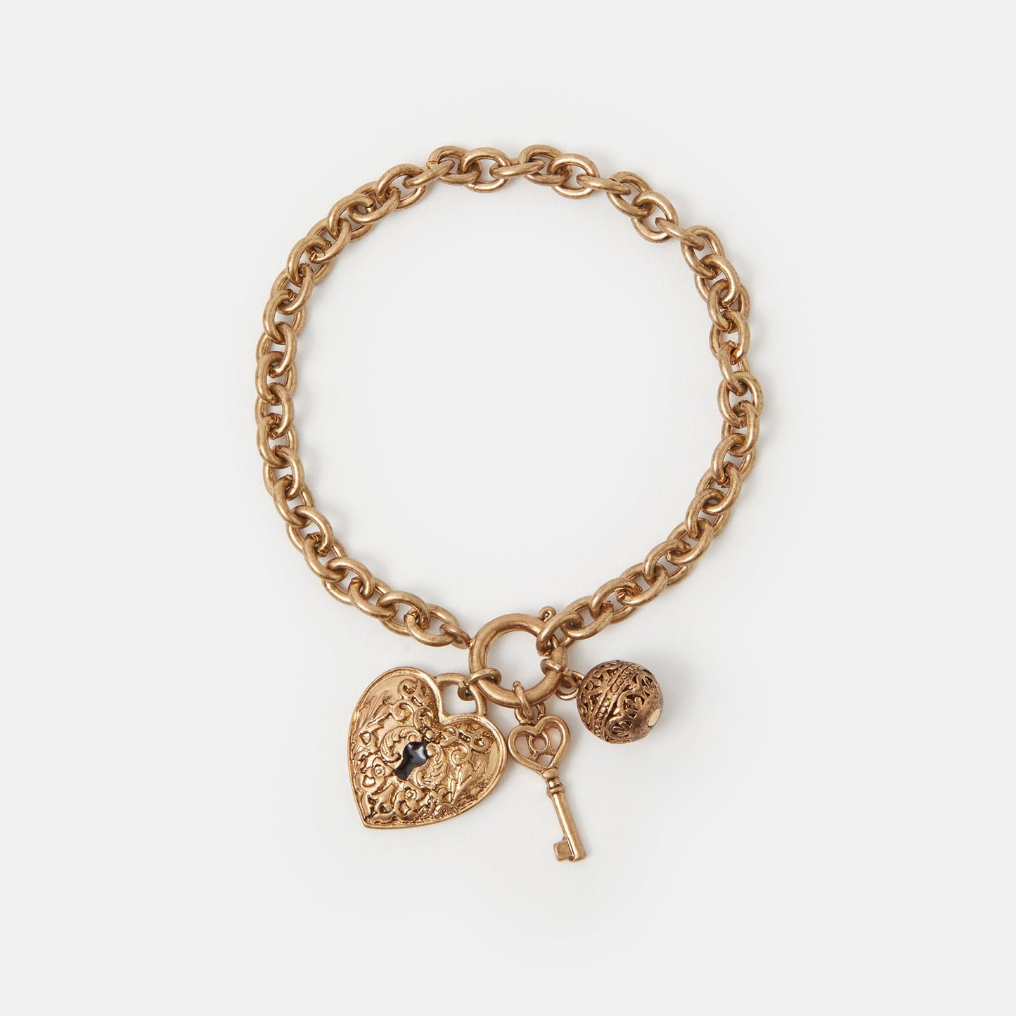 Lock & Key Charm Bracelet