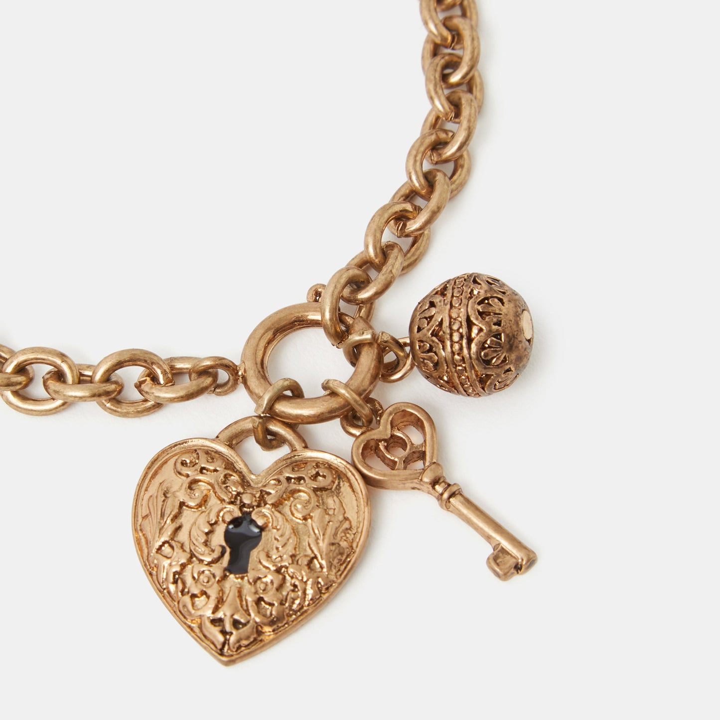 Lock & Key Charm Bracelet