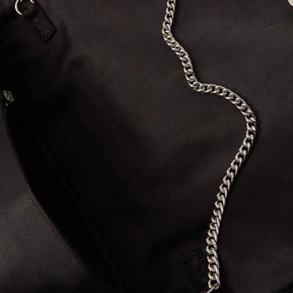Black Tianna Metallic Embellished Clutch Bag