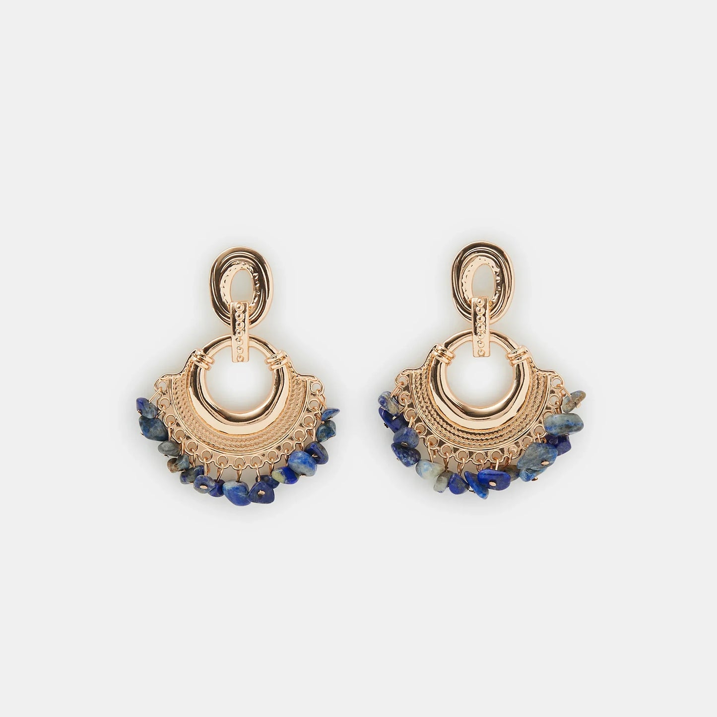 Doorknocker Fan Drop Earrings
